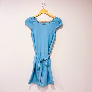 PATRIZIA PEPE Blue draped romper | Effortless chic | Size 40 IT (4 US)